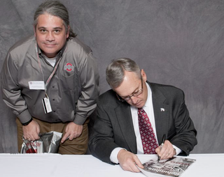 Illustration for article titled Many Special People Excitedly Posed For Pictures With Jim Tressel Last Week